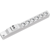 BACHMANN 19" Steckdosenleiste, 6-fach, mit FI Schutzschalter