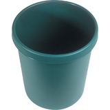 helit corbeille  papier "the german", rond, 30 litres, vert