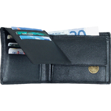 Alassio portefeuille classique, cuir, noir
