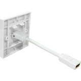 LogiLink Bote de raccordement, 1 x HDMI, blind, blanc