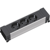 BACHMANN steckdoseneinheit "POWER FRAME", 3-fach, Alu-Profil