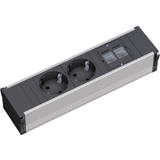 BACHMANN steckdoseneinheit "CONI", 3-fach, 2 x RJ 45