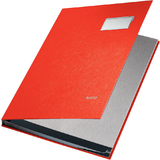LEITZ parapheur, revtement en PP, 10 compartiments, rouge