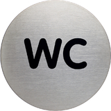 DURABLE pictogramme "WC", diamtre: 83 mm, argent