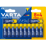 VARTA pile alcaline longlife Power, mignon AA, pack éco