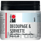 Marabu vernis & colle pour serviettes, mat, 500 ml, en pot