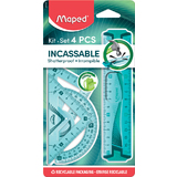 Maped mini kit de gomtrie Flex, incassable, 4 pices