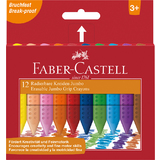 FABER-CASTELL craies effacables JUMBO, tui carton de 12