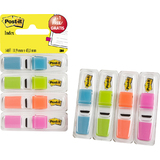 Post-it marque-pages Index, 11,9x43,2 mm, distributeur de 4