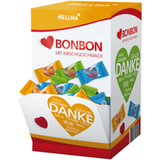HELLMA bonbon en coeur, dans un prsentoir en carton