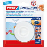 tesa powerstrips Crochet adhsif pour plafond, blanc