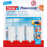 tesa powerstrips Crochet adhsif small classic, blanc