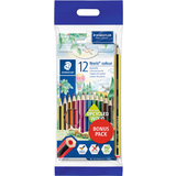 STAEDTLER crayon de couleur Noris pack bonus, 12 pices