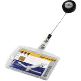 DURABLE Porte-badge, rigide, avec porte-carte, 85 x 54 mm