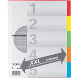 PAGNA intercalaires en carton, A4, 5 touches, extra large
