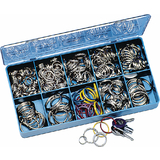WEDO anneaux porte-cl en mtal, assortiment de 300 pices