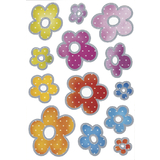 HERMA autocollants DECOR "Fleurs en relief argent"