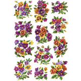 HERMA autocollants DECOR "Violettes", paillet