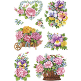 HERMA sticker DECOR "Pots de fleurs nostalgiques"