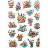 HERMA autocollants DECOR "Fleurs dans un panier"