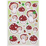 HERMA sticker DECOR champignons porte-bonheur
