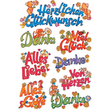 HERMA sticker DECOR "voeux de bonheur"