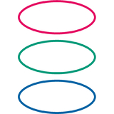 HERMA tiquettes pour livres, forme ovale, rouge / vert /