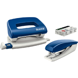LEITZ kit agrafeuse et perforateur, bleu