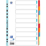 Oxford intercalaires en carton, uni, format A4, couleur, 10