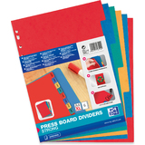 Oxford intercalaires en carton, uni, format A4+, 6 touches