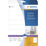 HERMA etiquette dos de classeur SPECIAL, 192 x 34 mm, blanc