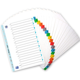 Oxford intercalaires en carte renforce, A-Z, 20 touches