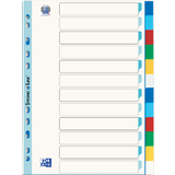 Oxford intercalaires en plastique, uni, A4, 12 touches