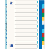 Oxford intercalaires en plastique, uni, A4+, 12 touches