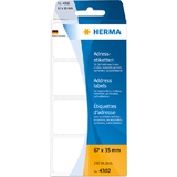HERMA etiquette d'adresse, 67 x 35 mm, pli en zigzag, blanc