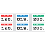 HERMA Numro d'annexes, 15 x 22 mm, autocollant, rouge