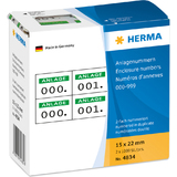 HERMA Numro d'annexes, 15 x 22 mm, autocollant, vert