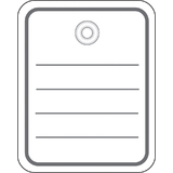 HERMA etiquette  suspendre, 40 x 50 mm, avec oeillet