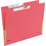 LEITZ dossiers suspendus,  A4, avec soufflets, rouge