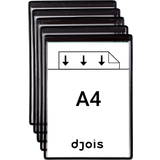 djois by tarifold poche transparente magnétique, A4, noir