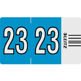 LEITZ etiquette anne orgacolor "23", sur rouleau, bleu