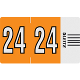 LEITZ tiquette anne orgacolor "24", sur rouleau, orange