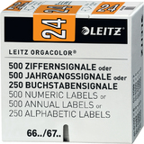 LEITZ tiquette anne orgacolor "24", sur rouleau, orange