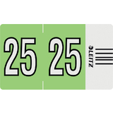 LEITZ tiquette anne orgacolor "25", sur bande, vert