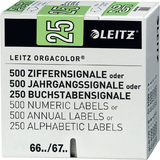 LEITZ tiquette anne orgacolor "25", sur rouleau, vert