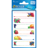 ZDesign home tiquette de cuisine "cadre & fruits"