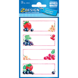 ZDesign home tiquette de cuisine "fraise & cassis"
