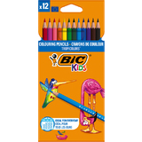BIC kids Crayons de couleur tropicolors 2, tui carton de 12