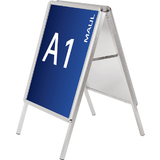 MAUL Porte-affiches, a1 - 575 x 820 mm, 2 cadres rabattables