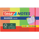 tesa index repositionnable Marker, couleurs nons,50 x 20 mm